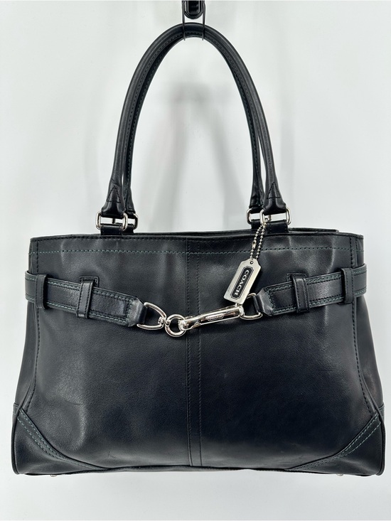 Coach Handbags - Vintage Large Black Coach Hampton Carryall Leather Shoulder Bag Y2K Classic